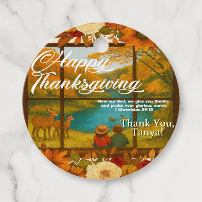 Thanksgiving Favour Tags (Front)