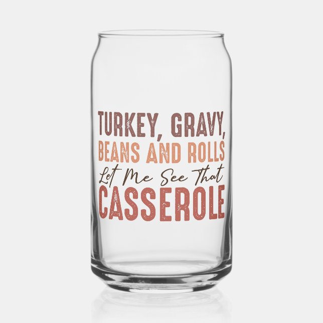 Thanksgiving Feast Can Glass (Front)