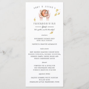 Thanksgiving Feast Custom Dinner Menu