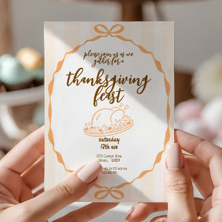 Thanksgiving Feast | Fall Dinner Party Invitation