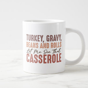 Thanksgiving Feast Large Coffee Mug