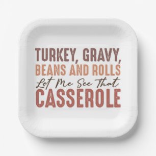 Thanksgiving Feast Paper Plate