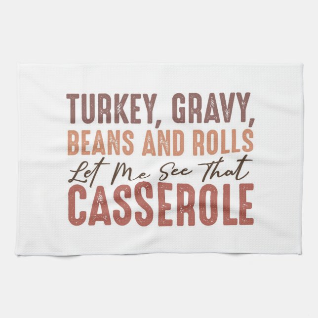 Thanksgiving Feast Tea Towel (Horizontal)