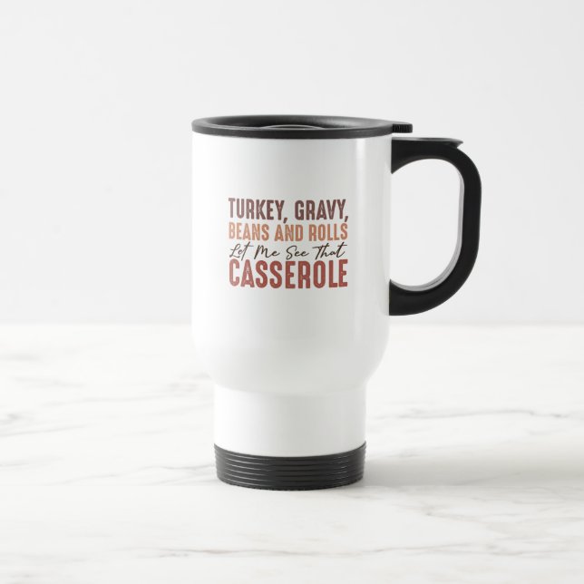 Thanksgiving Feast Travel Mug (Right)