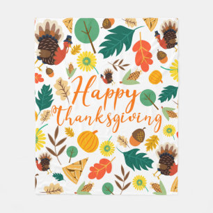 Thanksgiving Fleece Blanket