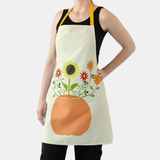 Thanksgiving Flowers in Pumpkin Apron (Insitu)