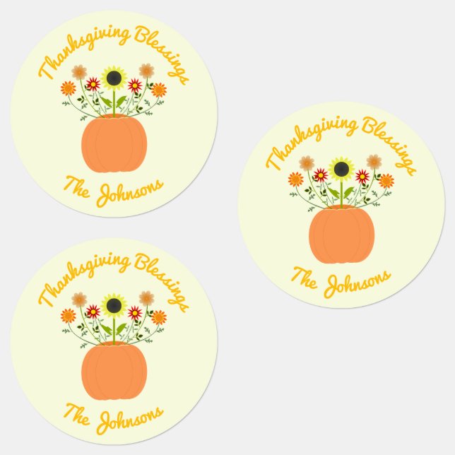 Thanksgiving Flowers in Pumpkin Custom (Group)