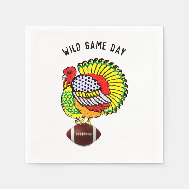 Thanksgiving football napkin (Front)