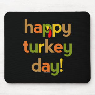 Thanksgiving for Men Women Happy Turkey Day Fall Mouse Mat