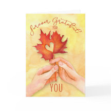 Thanksgiving Forever Grateful for YOU Maple