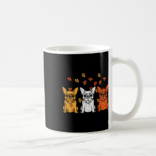 Thanksgiving French Bulldog Fall Frenchie Dog Men Coffee Mug