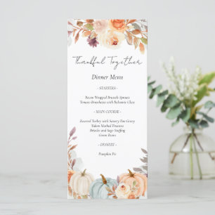 Thanksgiving Friendsgiving Dinner Menu