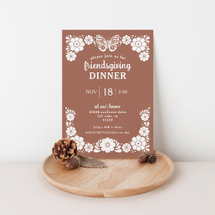 Thanksgiving Friendsgiving Dinner Party Invitation