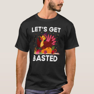 Thanksgiving Friendsgiving  Fall Humour Basted T-Shirt