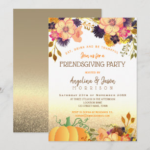 Thanksgiving Friendsgiving Party Invitation