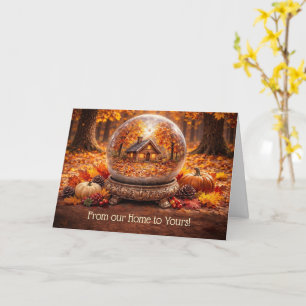 Thanksgiving From Our Home to Yours Cute Home Card