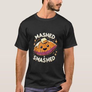Thanksgiving Funny Sweet Potato Mashed Smashed Tan T-Shirt