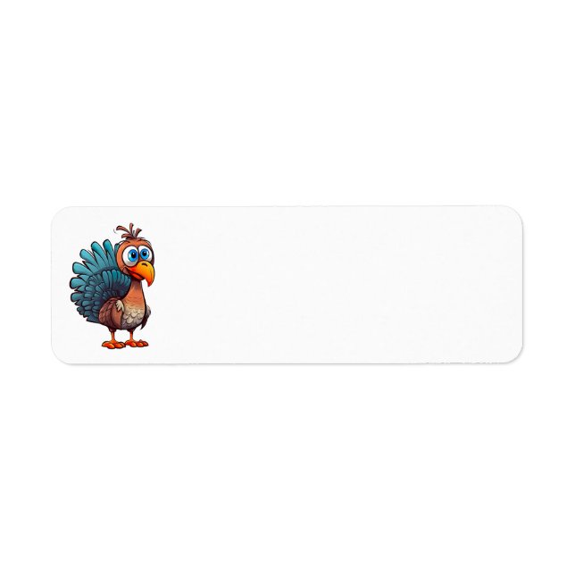 Thanksgiving Funny Turkey Address Labels (Front)