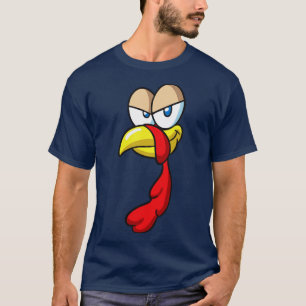 Thanksgiving Funny Turkey Face T-Shirt