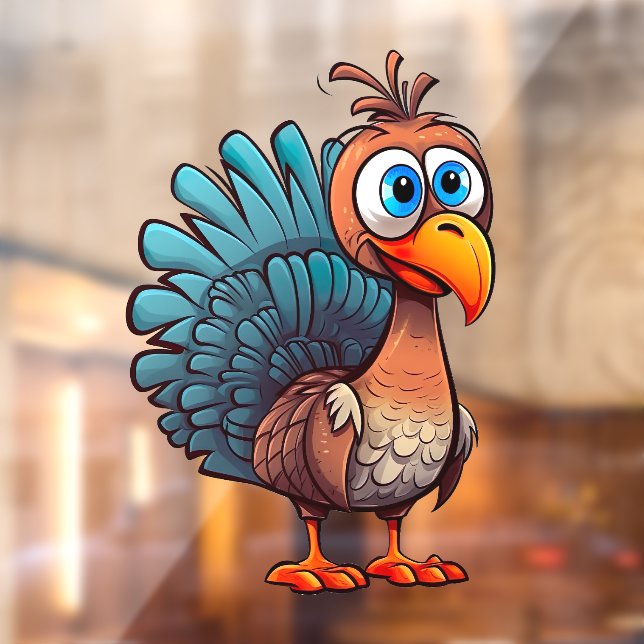 Thanksgiving Funny Turkey Window Cling (Sheet 2)