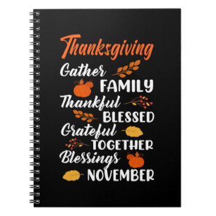 Thanksgiving Gather Family Notebook