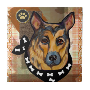 THANKSGIVING GERMAN SHEPHERD TILE