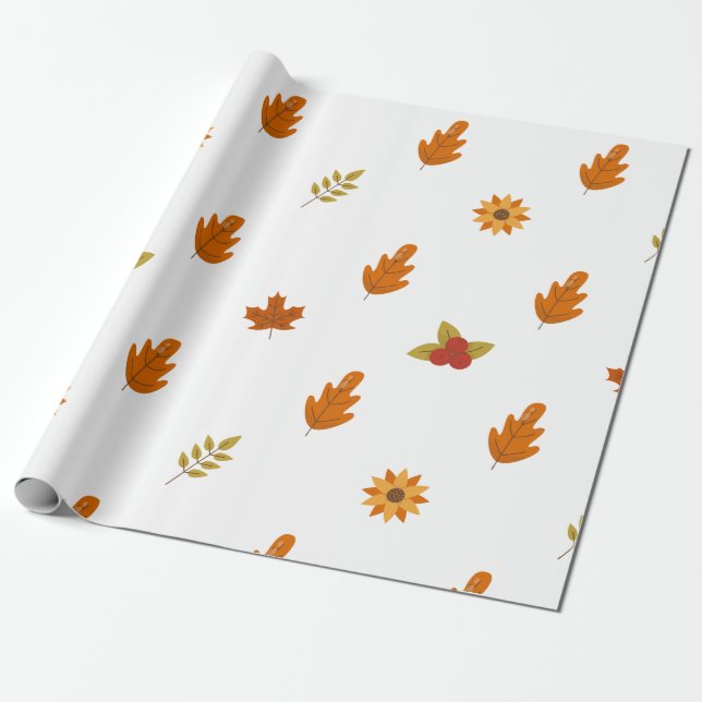 Thanksgiving Gift Wrap | Celebrate in Style | fall (Unrolled)