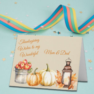 Thanksgiving Give Thanks Custom  Card