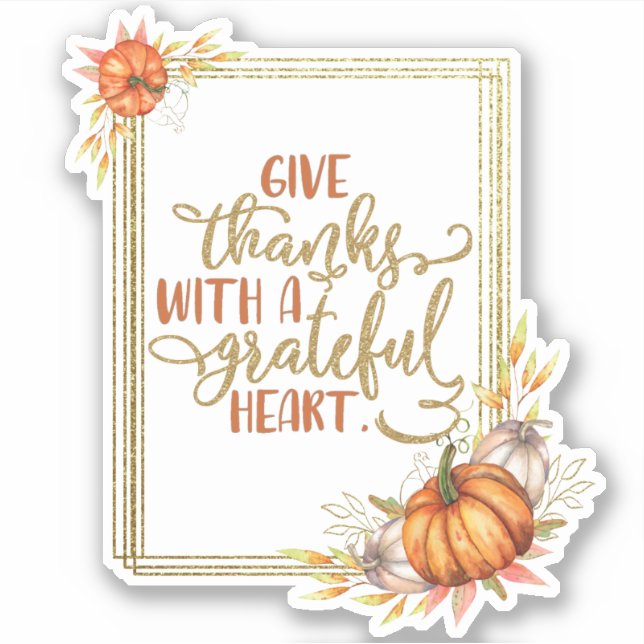 Thanksgiving Give Thanks with a Grateful Heart (Front)