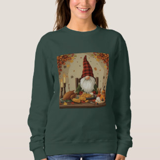 Thanksgiving Gnome Dinner - Cute Autumn Feast Sweatshirt