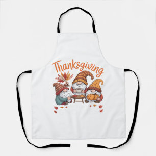 Thanksgiving Gnome Fall Leopard Turkey Essential T Apron