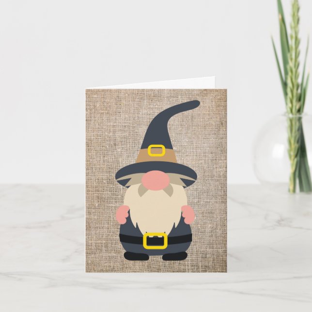 Thanksgiving Gnome Greeting Card (Front)