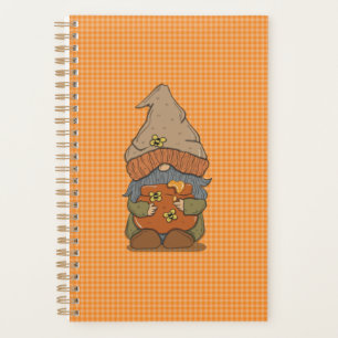 Thanksgiving Gnome Holding a Honey Planner