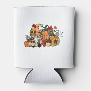 Thanksgiving Gnomes Fall Leaves Gnomes Funny Fall  Can Cooler