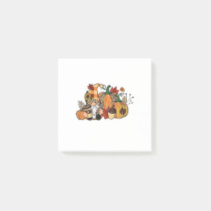 Thanksgiving Gnomes Fall Leaves Gnomes Funny Fall Post-it Notes