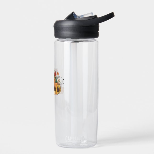 Thanksgiving Gnomes Fall Leaves Gnomes Funny Fall  Water Bottle (Left)