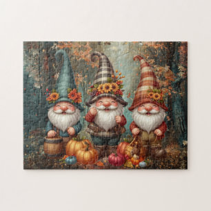 Thanksgiving Gnomes Trio Puzzle