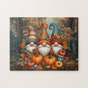 Thanksgiving Gnomes Trio Puzzle