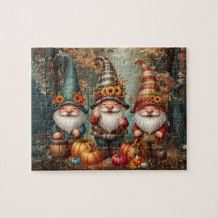 Thanksgiving Gnomes Trio Puzzle