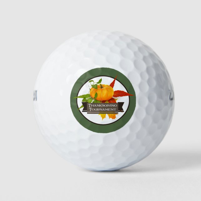 Thanksgiving Golf Tournament, Golf Balls (Front)