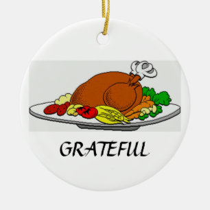 Thanksgiving Grateful Turkey Ornament