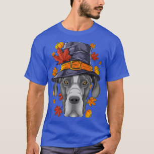 Thanksgiving Great Dane Pilgrim Costume Dog Fall A T-Shirt