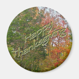 Thanksgiving Green Lane PA Autumn Foliage Magnet