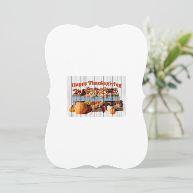 Thanksgiving Greeting Card (Standing Front)
