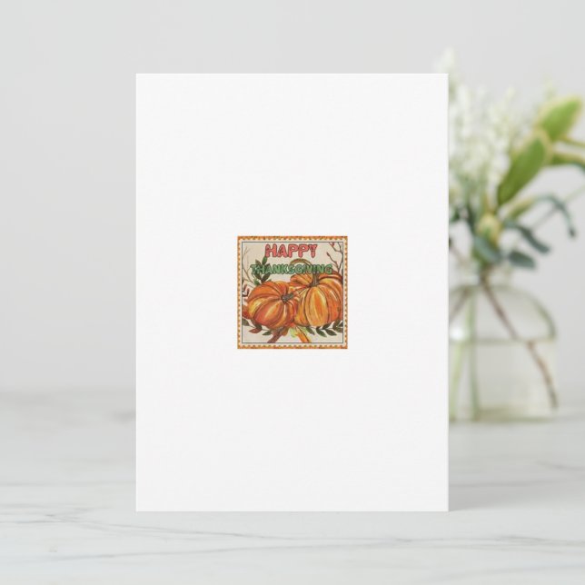 Thanksgiving Greeting Card (Standing Front)