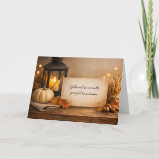 Thanksgiving Greeting Card • Gathered in Warmth Ed