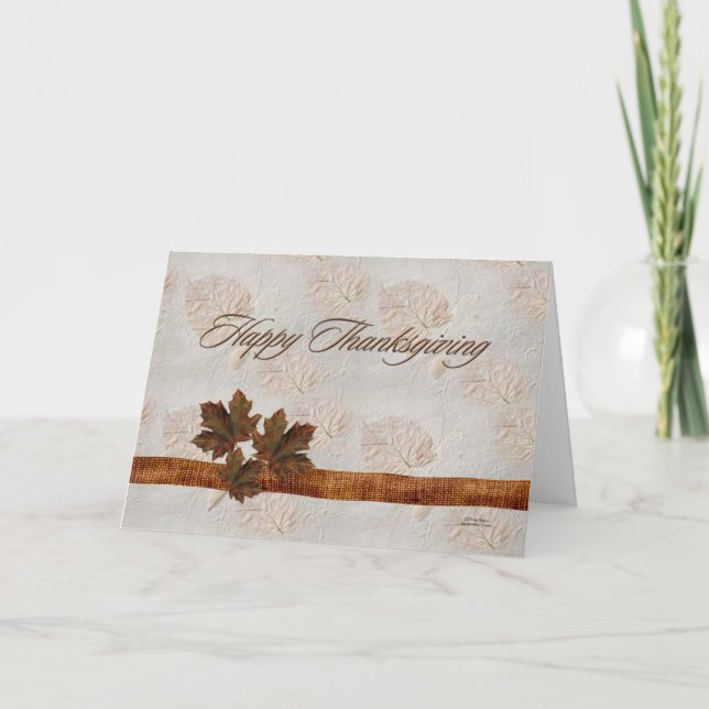 Thanksgiving Greeting Holiday Card (Front)