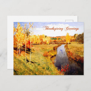 Thanksgiving Greetings. Fine Art  Postcard