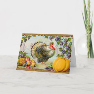 Thanksgiving Greetings Holiday Card