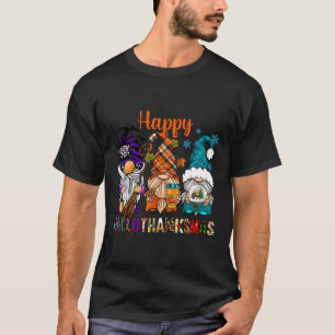 Thanksgiving Halloween Christmas Happy Hallothanks T-Shirt